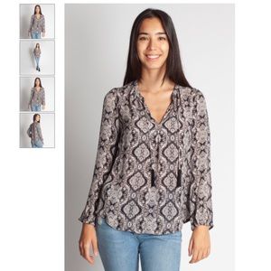 **SOLD** 100% silk paisley print Joie blouse